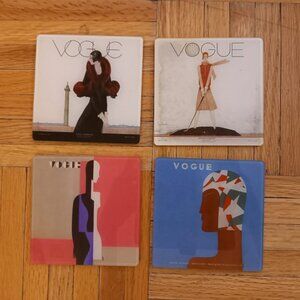 set of 4 coaster, Vogue, vintage